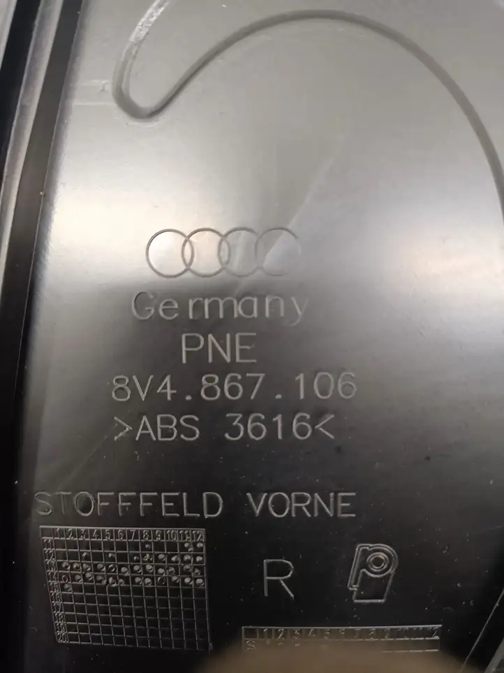Audi A3/S3 8V (2012 - 2016) 8V4867106 Обшивка передней двери — фото 6
