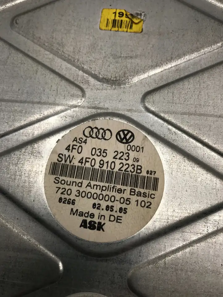 Audi A6 S6 C6 4F (2004 - 2008) 4F0910223B Усилитель звука — фото 5