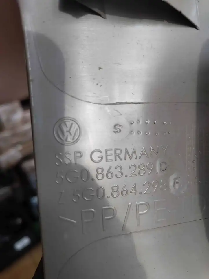 Volkswagen Golf VII (2013 - 2019) 5G0863289C Задний воздушный дефлектор — фото 5