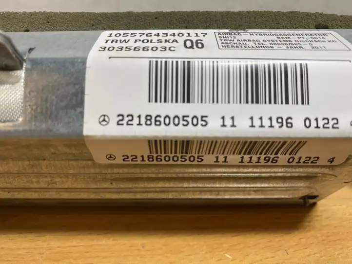 Mercedes-Benz S W221 (2005 - 2013) A2218600505 Подушка безопасности сиденья — фото 2