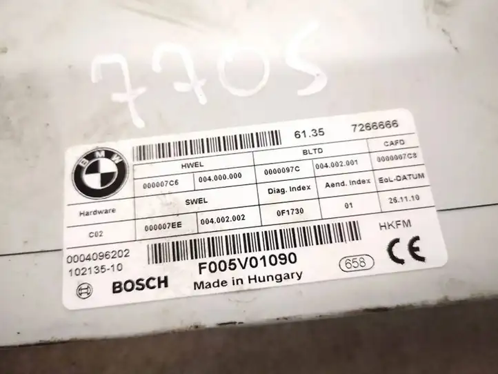 BMW 5 GT F07 (2010 - 2017) 61357266666 Модуль комфорта — фото 2