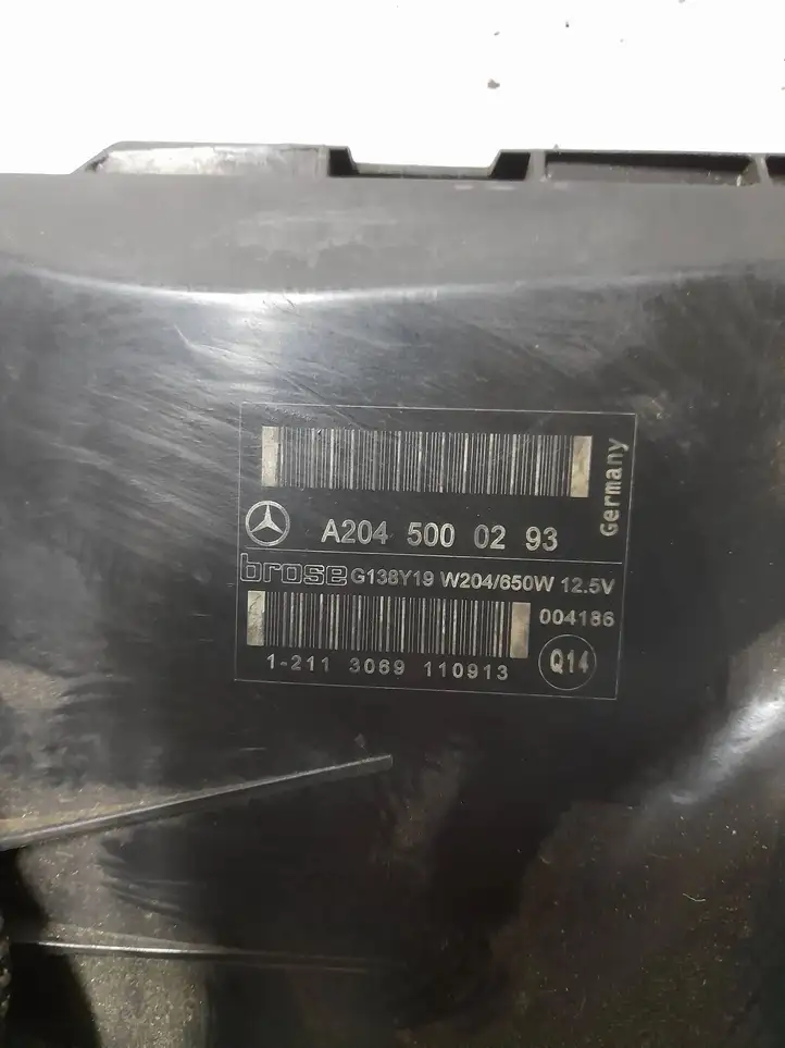 Mercedes-Benz E W212 (2009 - 2016) A2045000293 Электровентилятор радиатора — фото 7