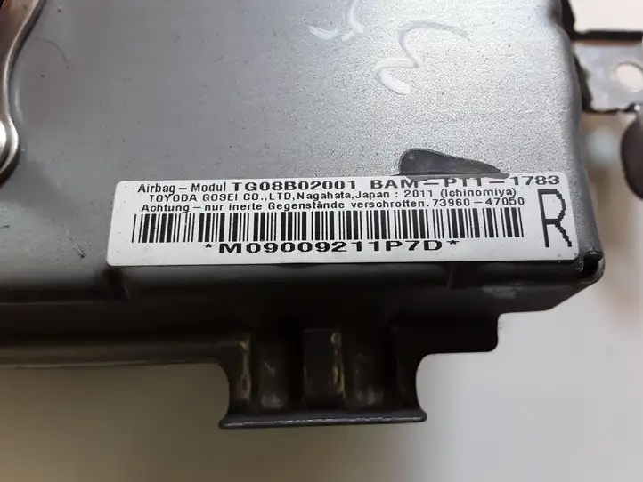 Toyota Prius (XW30) (2009 - 2015) TG08B02001 Подушка безопасности пассажира — фото 2