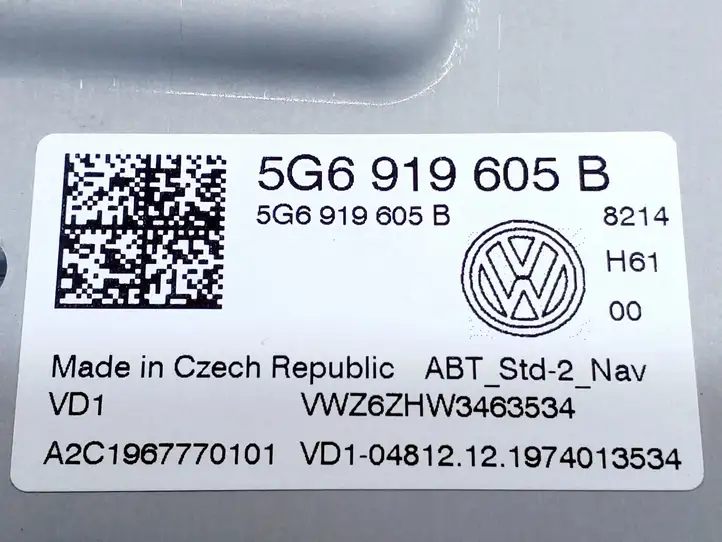 Volkswagen Golf VII (2013 - 2019) 5G6919605B Магнитола / мультимедийная система — фото 4