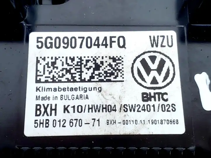 Volkswagen Golf VII (2013 - 2019) 5G0907044FQ Управление климат контролем — фото 4