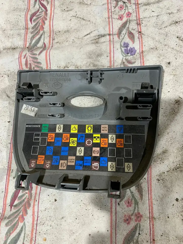 Renault Scenic I (1996 - 2003) 7700841058 Крышка ящика предохранителей — фото 2