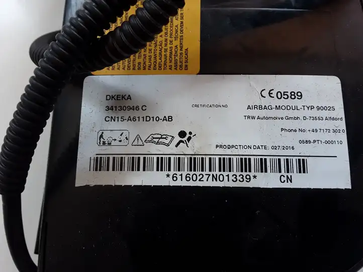 Ford Ecosport (2013 - 2018) CN15A611D10AB Подушка безопасности сиденья — фото 2