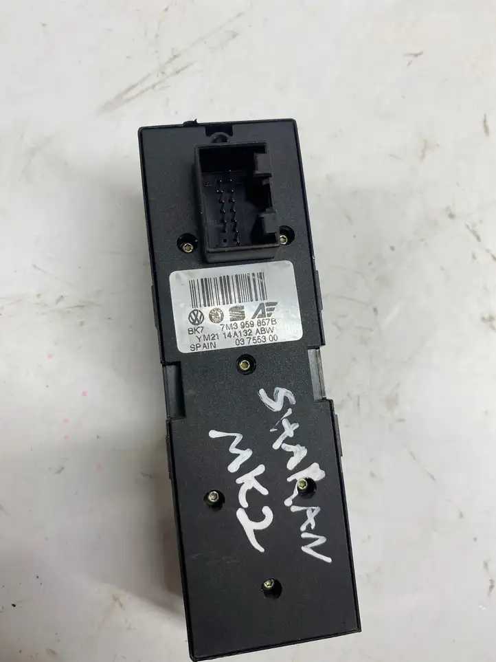 Volkswagen Sharan (2003 - 2010) 7M3959857B Блок кнопок стеклоподъемников — фото 3