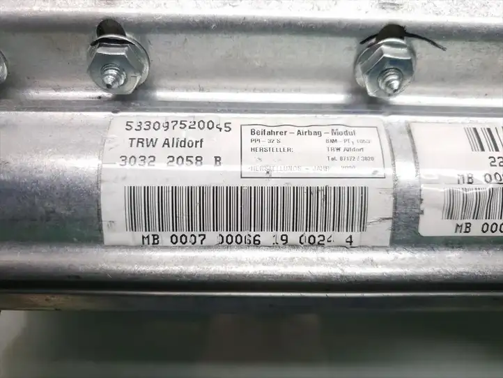 Mercedes-Benz S W220 (1998 - 2006) 2208601705 Подушка безопасности пассажира — фото 6