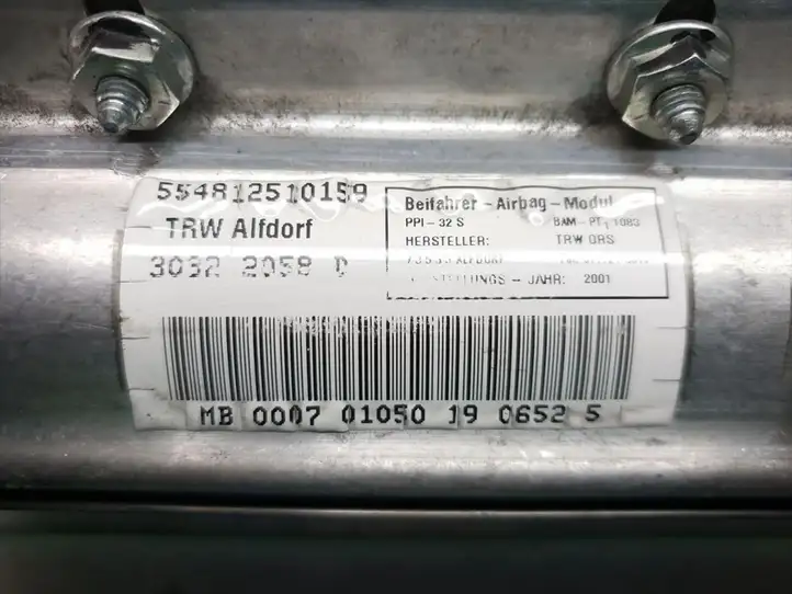 Mercedes-Benz S W220 (1998 - 2006) 2208601705 Подушка безопасности пассажира — фото 5