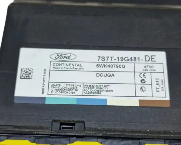 Ford S-MAX (2010 - 2015) 7S7T19G481DE Модуль комфорта — фото 5