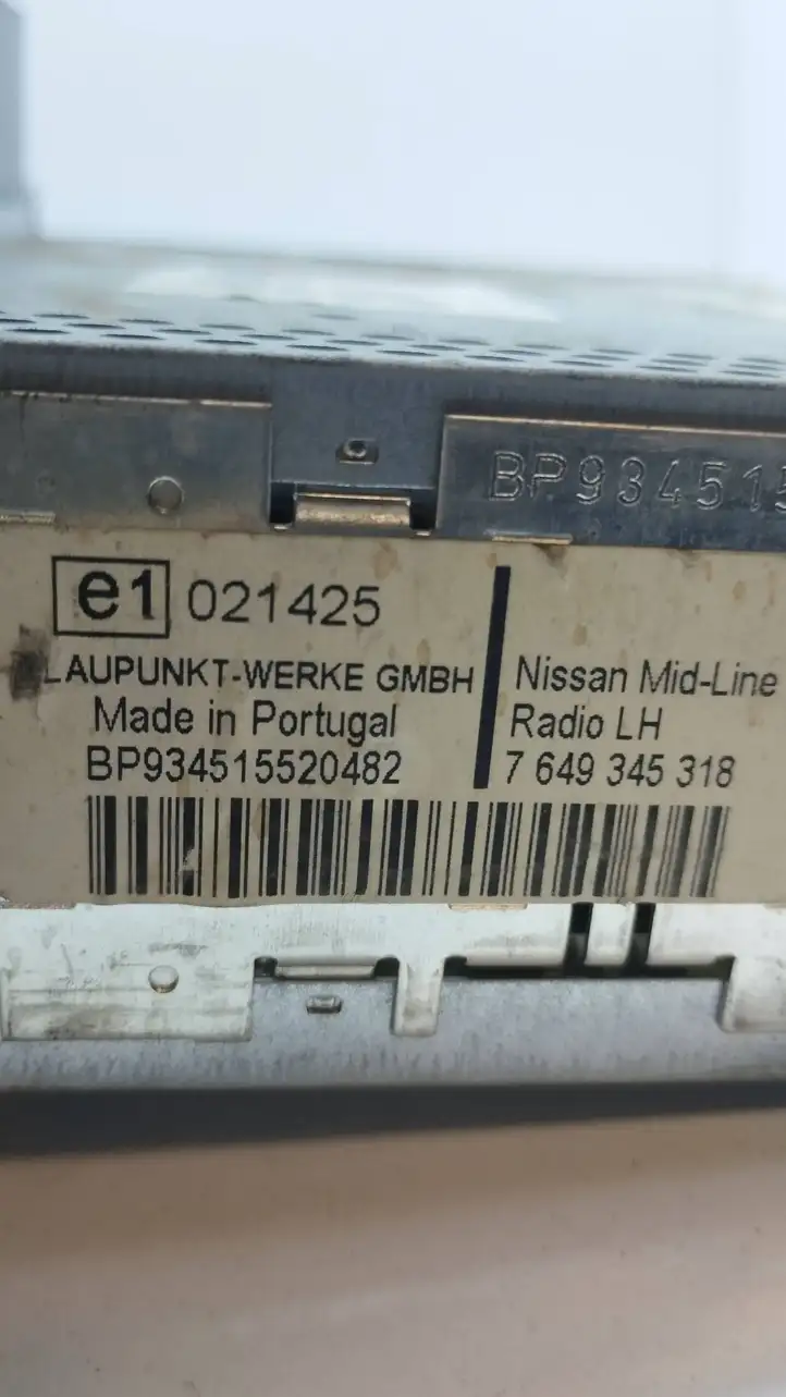 Nissan Primera (2001 - 2008) 7649345318 Магнитола / мультимедийная система — фото 3