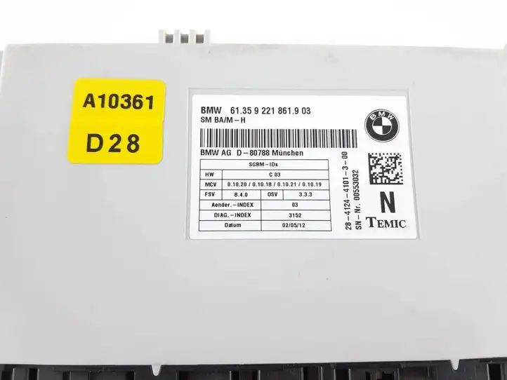 BMW 3 E90 E91 (2005 - 2012) 9221861 Блок управления сиденьем — фото 2