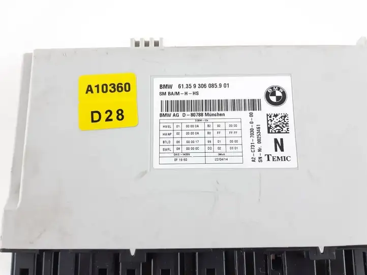 BMW 4 F32 F33 (2013 - 2017) 9306085 Блок управления сиденьем — фото 2