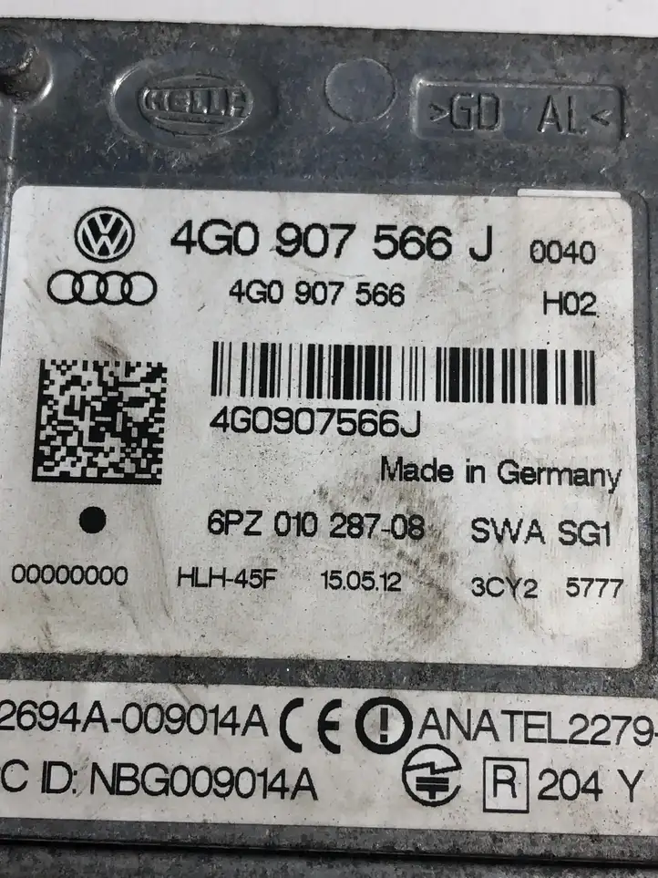 Audi A7 S7 4G (2010 - 2014) 4G0907566J Радар контроля слепых зон — фото 4