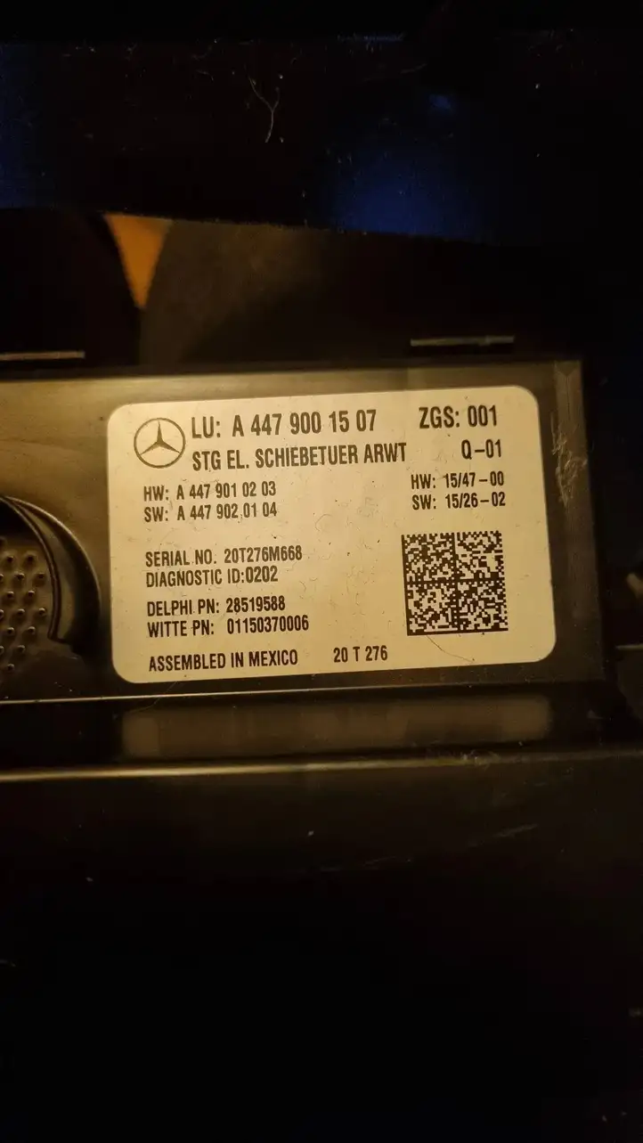 Mercedes-Benz Vito W447 (2014 - ) A4479001507 Блок управления дверью — фото 2