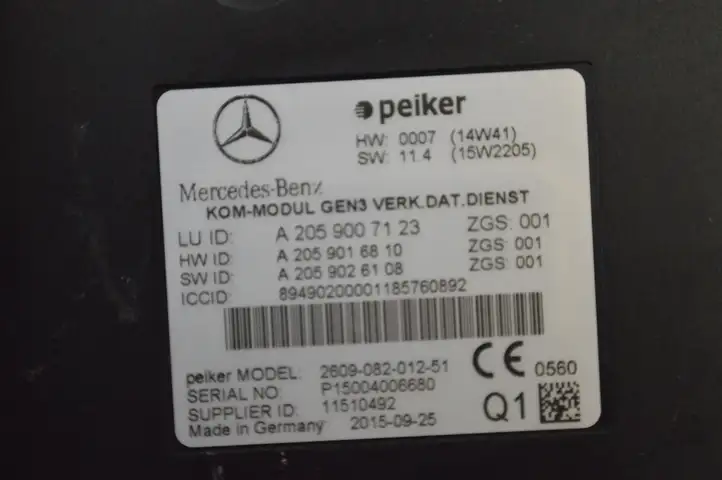Mercedes-Benz GLE W166/C292 (2015 - 2019) A2059007123 Прочие приборы — фото 4