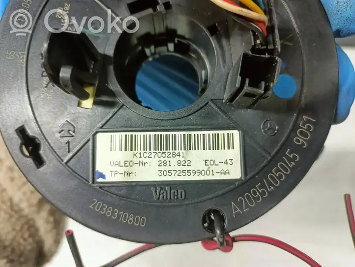 Mercedes-Benz CLK A209,C209 (2002 - 2009) A2094640318 Контактное кольцо SRS — фото 4