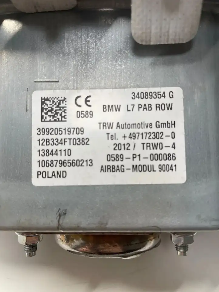 BMW 3 F30 F35 F31 (2012 - 2018) 34089354G Подушка безопасности пассажира — фото 3