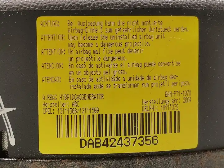 Opel Corsa D (2006 - 2010) 13111508 Подушка безопасности руля — фото 5
