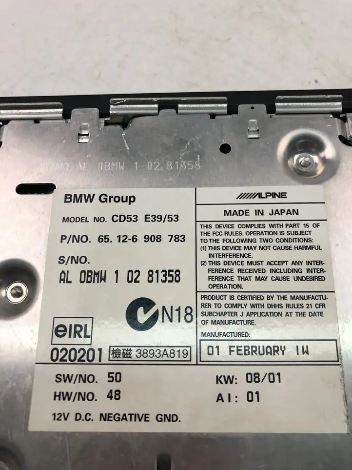 BMW 5 E39 (1996 - 2003) 6908783 Магнитола / мультимедийная система — фото 4
