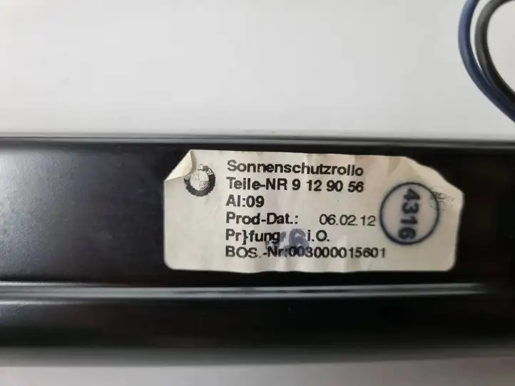 BMW 7 F01 (2008 - 2016) 9129056 Электрическая шторка заднего стекла — фото 7