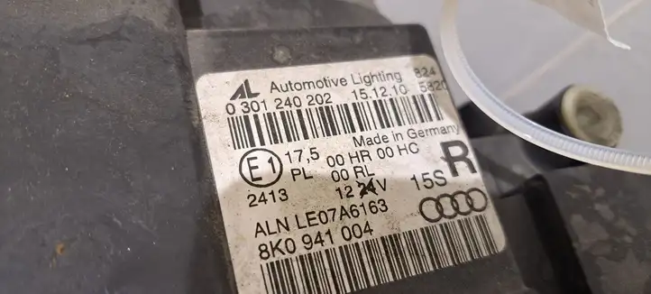 Audi A4 S4 B8 8K (2011 - 2015) 8K0941004 Передняя фара — фото 6