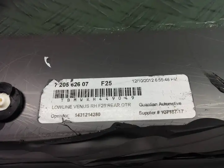 BMW X3 F25 (2010 - 2017) 7205626 Заднее боковое стекло — фото 3