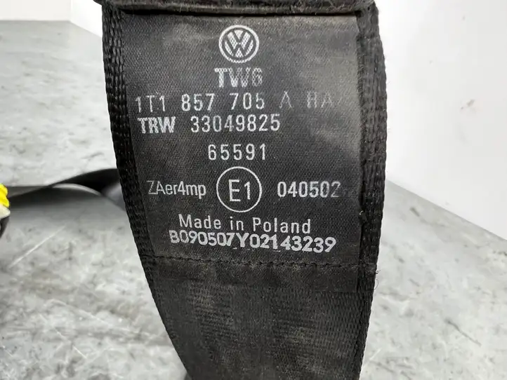 Volkswagen Touran I (2003 - 2010) 1T1857705A Передний ремень безопасности — фото 2