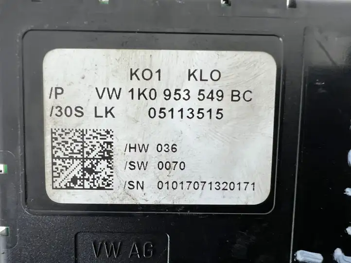 Volkswagen Golf Plus (2004 - 2008) 1K0953549BC Датчик угла поворота руля — фото 3