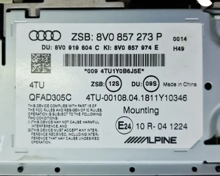 Audi A3/S3 8V (2016 - 2020) 8V0857273P Дисплей — фото 7