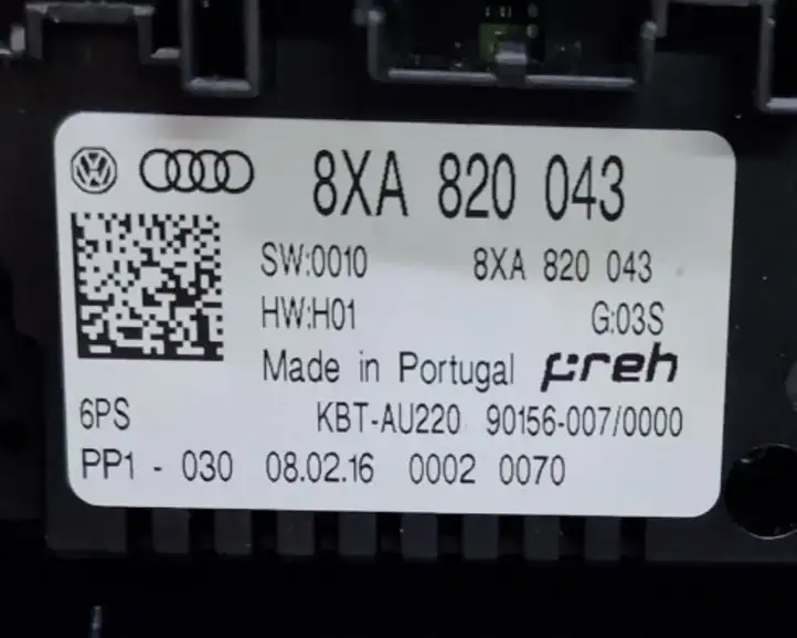 Audi A1 (2010 - 2014) 8XA820043 Блок управления климат-контролем — фото 6