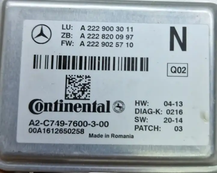 Mercedes-Benz C W205 (2014 - 2021) A2229003011 Камера в лобовом стекле — фото 7