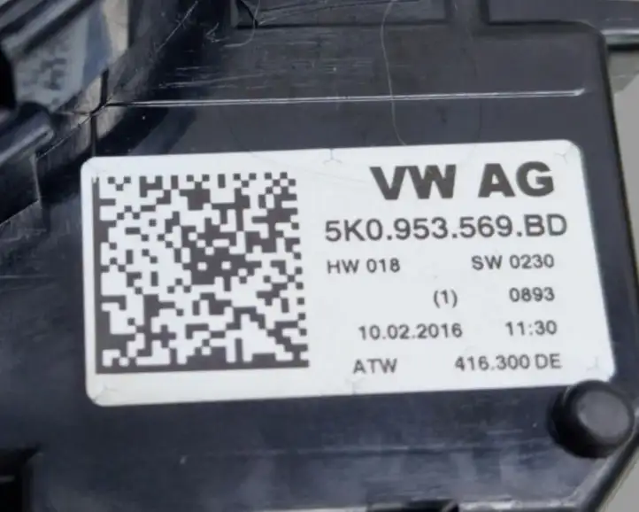 Audi A1 (2010 - 2014) 5K0953569BD Контактное кольцо SRS — фото 7