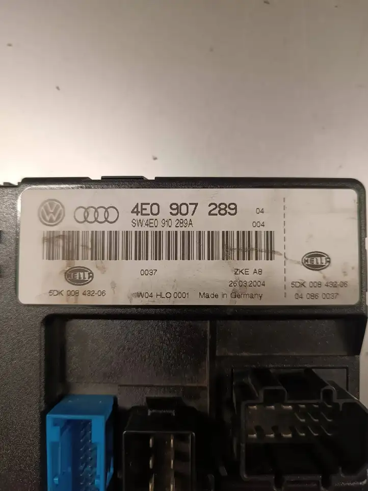 Audi A8 S8 D3 4E (2002 - 2005) 4E0907289 Модуль комфорта — фото 2