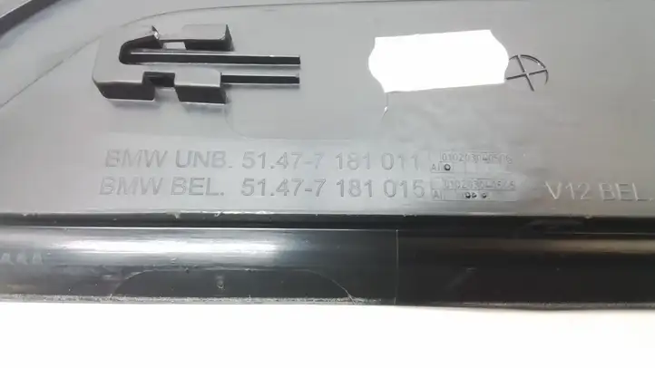 BMW 7 F01 (2008 - 2016) 7181011 Внутренняя обшивка порога (комплект) — фото 4