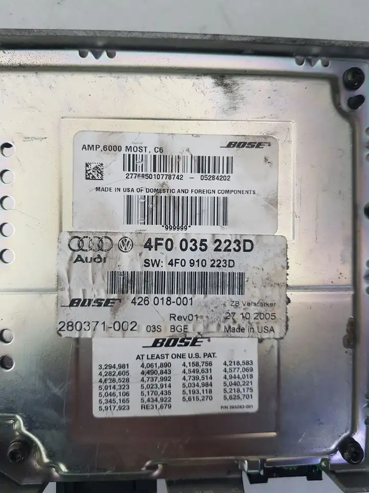 Audi A6 S6 C6 4F (2004 - 2008) 4F0035223D Усилитель звука — фото 4