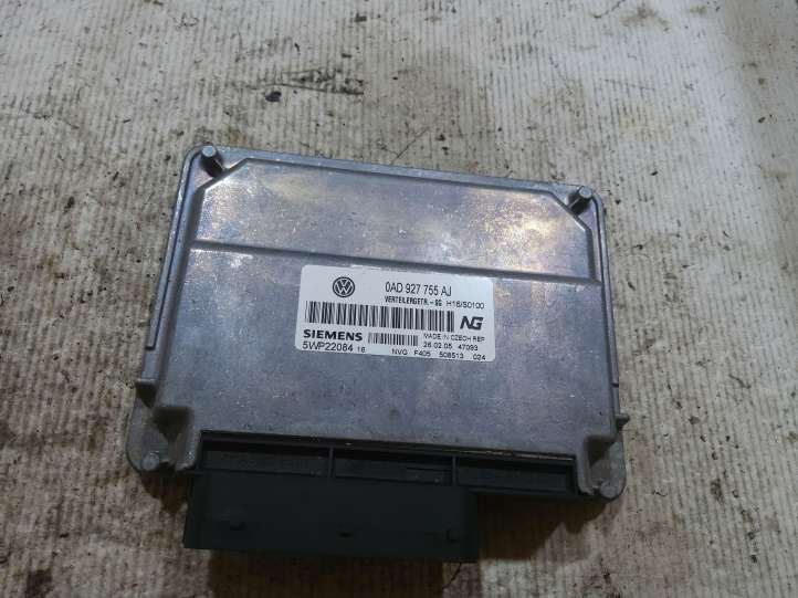 Volkswagen Touareg I (2002 - 2010)  0AD927755AJ Блок управления редуктора коробки передач (раздатки)