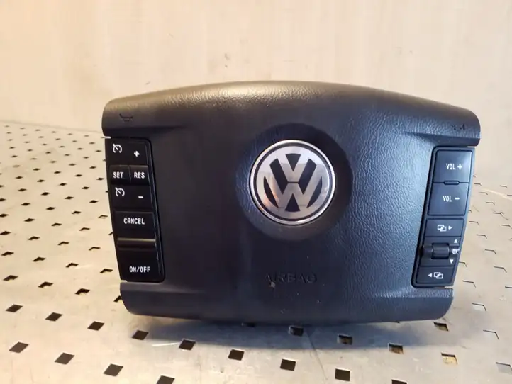 Volkswagen Touareg I (2002 - 2010) 7L6880201EG Подушка безопасности руля — фото 1