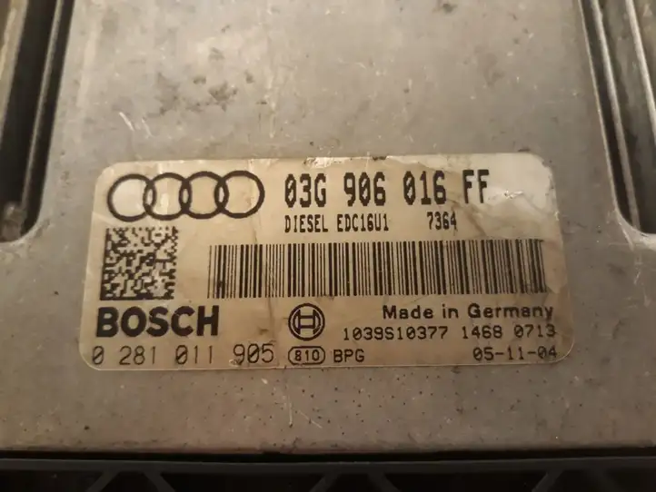 Audi A3/S3 8P (2003 - 2005) 03G906016FF Блок управления двигателем (ЭБУ) — фото 3