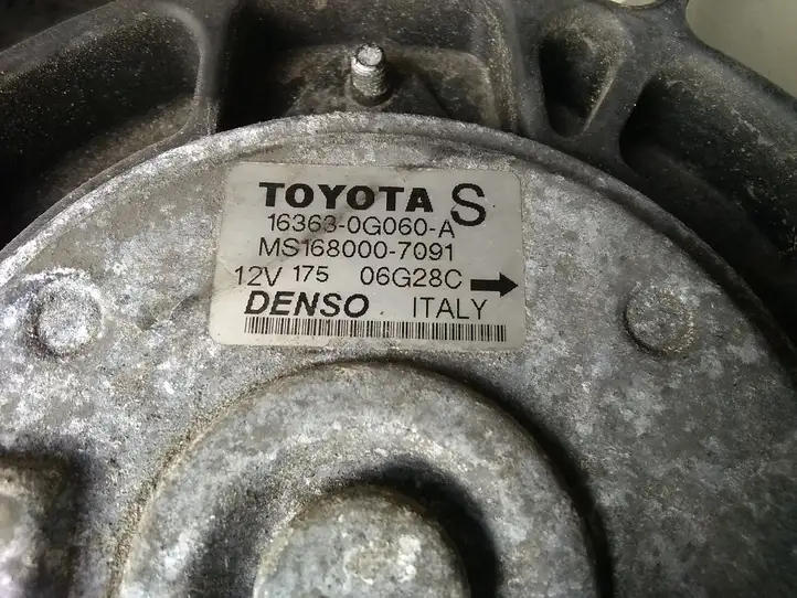 Toyota Avensis T250 (2006 - 2009) 163630G050 Электровентилятор радиатора — фото 4