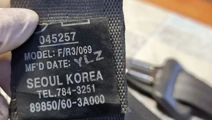 Hyundai Trajet (2000 - 2004) 89850603A000 Ремень безопасности 3-го ряда — фото 2