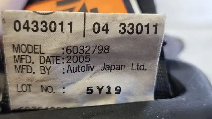 Mazda 3 I (2003 - 2006) 602499800 Задний ремень безопасности — фото 5