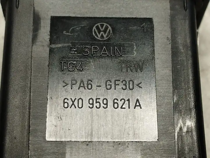 Volkswagen Lupo (1998 - 2005) 6X0959621A Кнопка обогрева стекла — фото 3