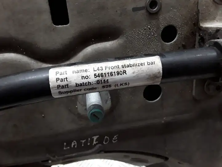 Renault Latitude (L70) (2010 - 2014) 546116190R Передняя балка подвески — фото 2