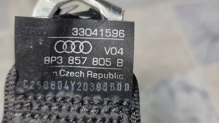 Audi A3/S3 8P (2003 - 2005) 8P3857805B Задний ремень безопасности — фото 2