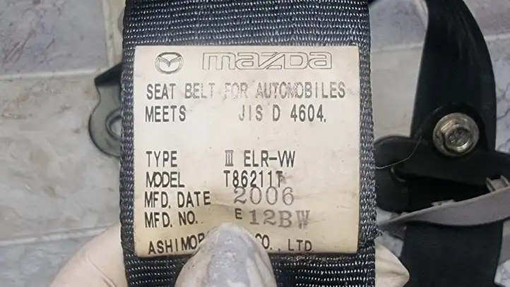 Mazda 5 (2005 - 2010) T86211T Ремень безопасности 3-го ряда — фото 2
