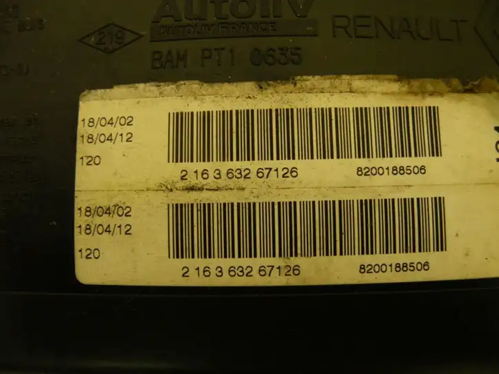Renault Scenic I (1996 - 2003) 8200188506 Подушка безопасности сиденья — фото 3