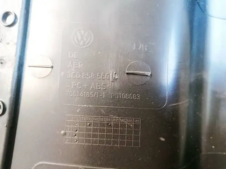 Volkswagen PASSAT B6 (2005 - 2010) 3C0858560 Обшивка рулевой колонки — фото 3