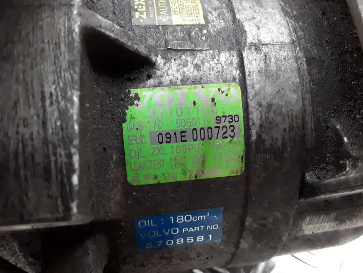 Volvo S80 (1998 - 2004) 31101166 Компрессор (насос) кондиционера воздуха — фото 5